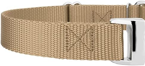 Country Brook Petz - Martingale Dog Collar - Heavy Duty Nylon Adjustable Martingale Dog Collar with Metal Buckle for Small Medium Large Breeds - 30+ Color Options (1 Inch, Large, Copper Gold)