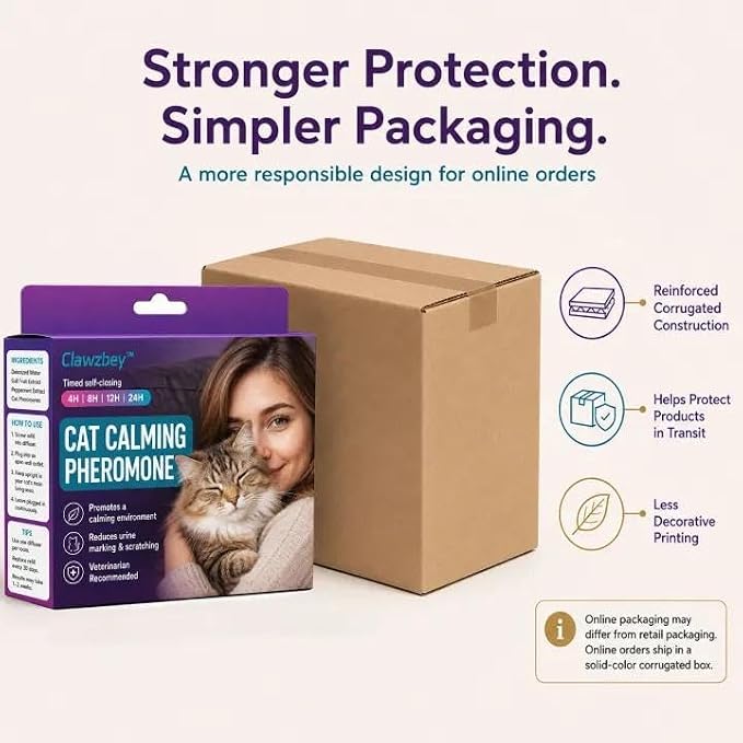 Smart Cat Calming Pheromone Diffuser, 2 Diffuser + 6 Refills | Smart Calming Diffuser with Timer And Auto-On Features, Effectively Reduces Anxiety, Fighting, Scratching & Pee Spraying