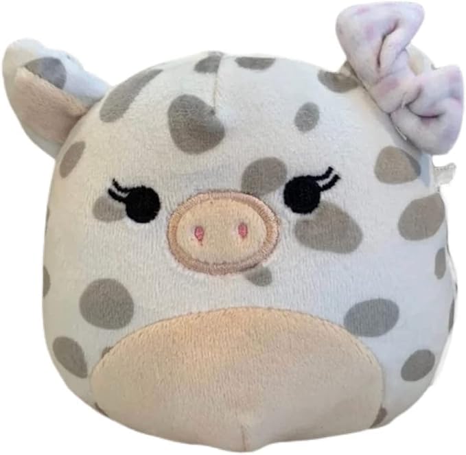 Squishmallow Official Kellytoy Collectible Plush Farm Squad Squishy Soft Animals Cows Pigs Chickens (Rosie Pig (Bow), 4.5 Inch)