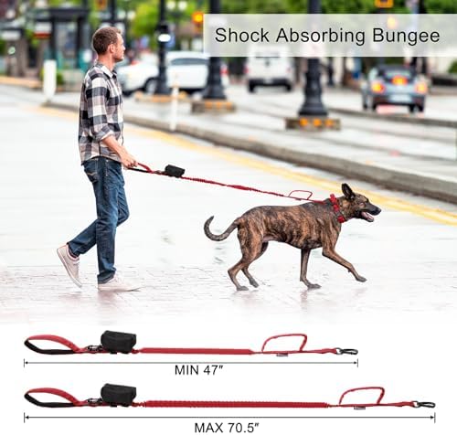 Tactical Dog Collar and Leash Set with Handle for Medium Dogs