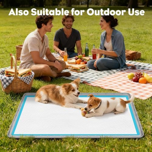40"x28" Pee Pad Holder for Dogs Puppy Pad Holder Grey