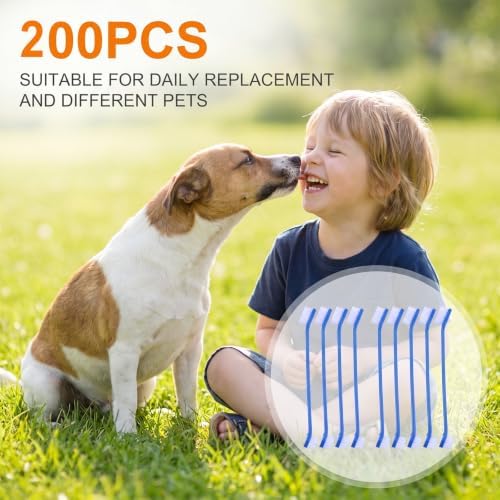 200Pcs Dog Toothbrushes, Dual Headed Dog Tooth Brush Bulk