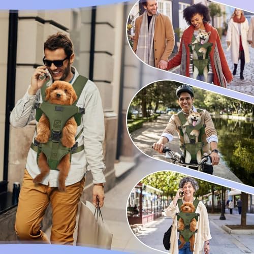 YUDODO Front Pet Carrier Backpack for Small Dog, Legs Out Dog Chest Carrier