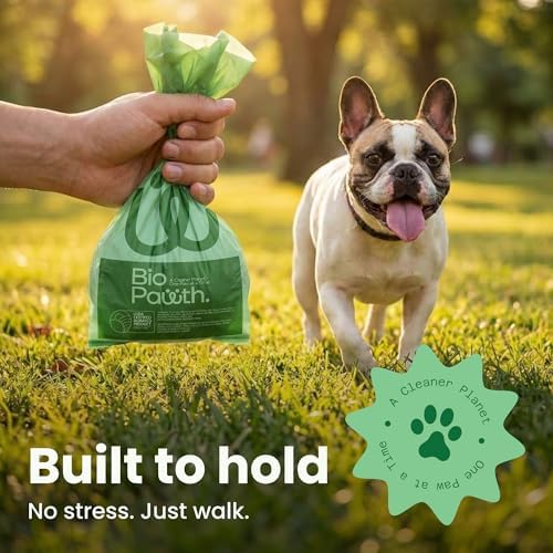 Dog Poop Bags, 300 Count Single Roll, Thick Poop Bags for Dogs