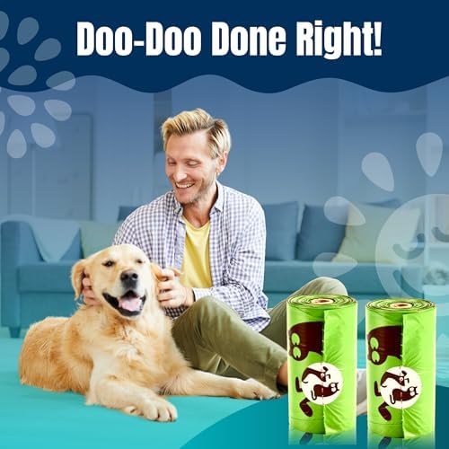 Pet N Pet Poop Bags for Dogs, 360 Count, Unscented, Plant Based Thick