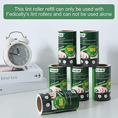 Fedicelly Extra Sticky Lint Rollers Pet Hair Remover for Laundry Clothes Furniture Carpet