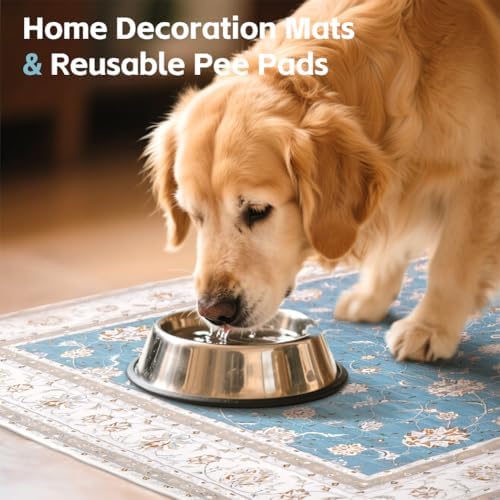 26"x40" 2 Pack Washable Pee Pads for Dogs, Rabbits & Hamsters - Reusable Puppy Pads Super Absorbent Waterproof Non-Slip Potty Pads for Crate, Couch, Car, Whelping & Playpen Liners