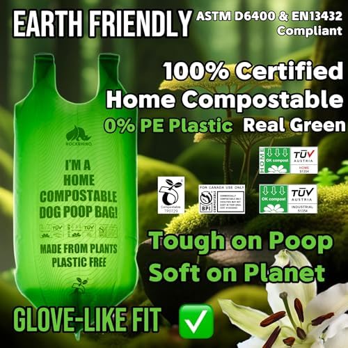 RockRhino XL Dog Poop Bags, Ultra Thick & Deep, 4-Layer Interlocked Bottom