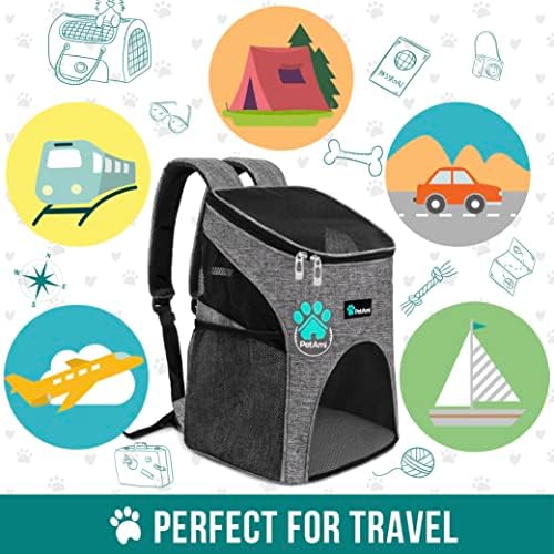 PetAmi Cat Backpack Carrier for Small Dogs and Large Cats, Airline Approved