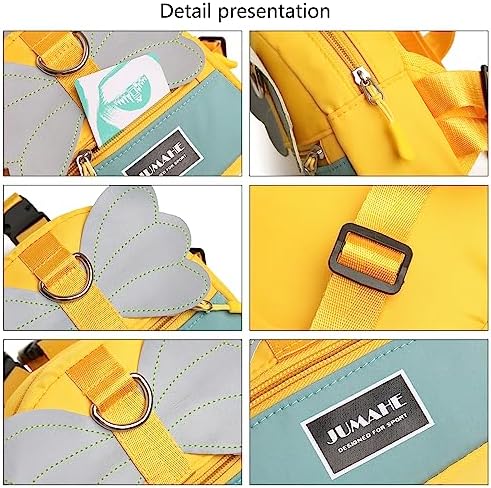 Pet Self Backpack Adjustable Strap Travel Hiking Walking Harness Backpack with Leash for Cats Dogs for Traveling Dogs Bag