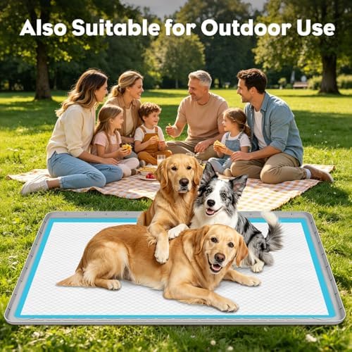 57" x40" Pee Pad Holder for Dogs Puppy Pad Holder Light Grey