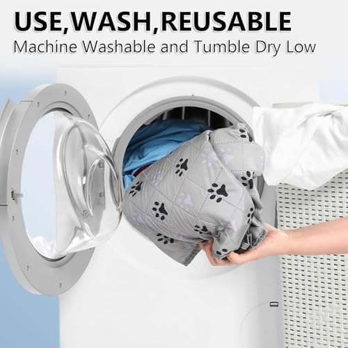 FUWERY Washable Pee Pads for Dogs ,36"X41", Grey, 2 Packs
