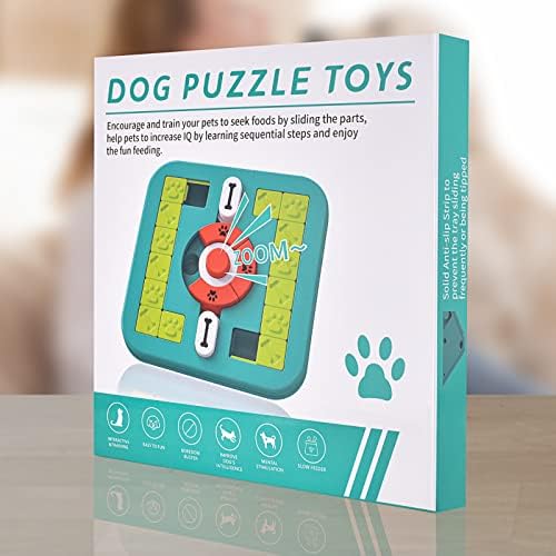 Dog Puzzle Toys, Treat Dispensing Dog Enrichment Toys for IQ Training and Brain Stimulation, Interactive Mentally Stimulating Toys as Gifts for Puppies, Cats, Dogs (M-Level 3)