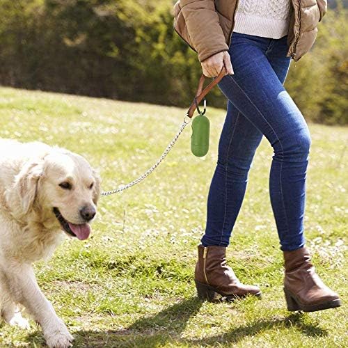 Biodegradable Doggy Poop Bags, Extra Thick Dog Poop Bags with Dispenser and Leash Clip, Scented Waste Bags for Puppy Outdoor Walking and Traveling,240 Counts