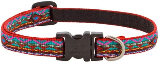 Lupine Dog Collar 1/2" Wide El Paso Design adjusts 10-16" Long
