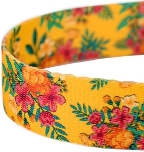 Country Brook Petz - Tropical Floral Everyday Dog Leash - Summer Breeze Collection Featuring Sunny Designs (4 Foot, 1/2 Inch Wide)