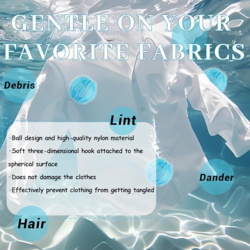 Pet Hair Remover for Laundry (Large Light Blue)