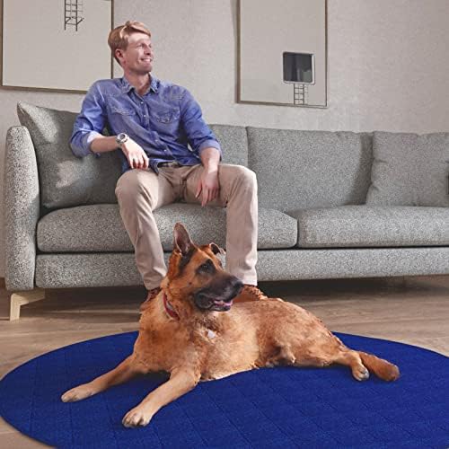 Washable Pee Pads for Dogs, Reusable 36" Round Whelping Pads