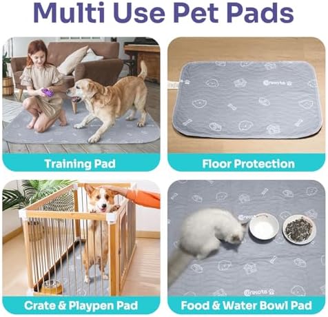 Dog Washable Pee Pads, Reusable, 2 Pack, Large 36"x41"