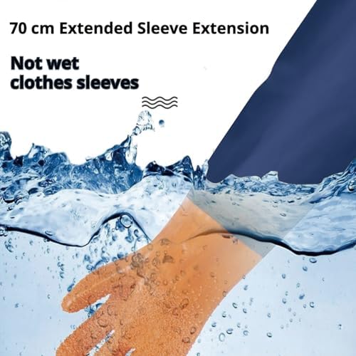 YOFANG 27.2" Long Sleeve Pet Grooming Bathing Gloves Anti-Scratch