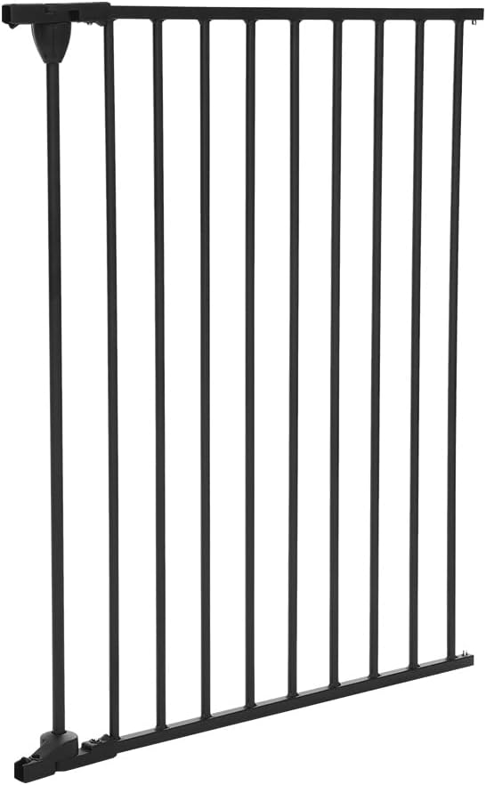 COMOMY Gate Extension 30" Tall, Suitable for 80" and 198" Wide Iron Fence Door of COMOMY, Create a Spacious and Secure Environment for Your Pets, Black