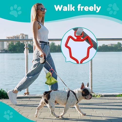 Dog Poop Bag Dispenser Wall Mount with 2Pcs Holders, Magnetic Door Closure,Metal,Corrosion-resistant,High Capacity,Suitable for Indoor, Outdoor, Parks, Beaches, Courtyards, Excluding bag rolls