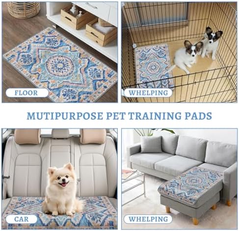 NOYAL Washable Dog Pee Pads, Reusable Puppy Training, 2 Pack
