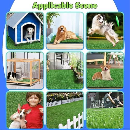 Artificial Grass Rug Turf for Dogs Indoor Outdoor Fake Grass for Dogs Potty Training Area Patio Lawn Decoration (29 x 20 Inch (Pack of 2))