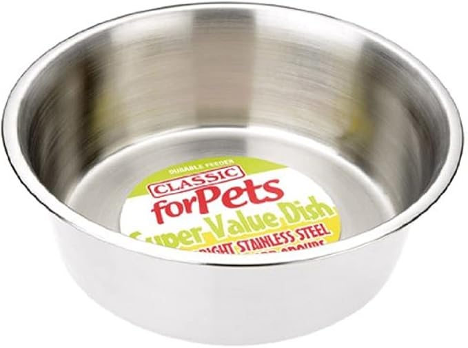 Classic Pet Products Classic Super Value Stainless Steel Dish, 4700 ml