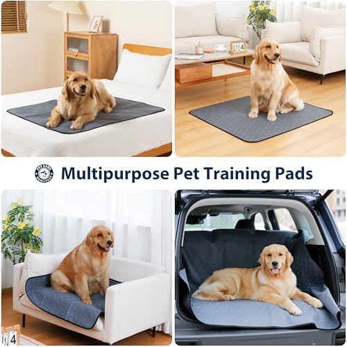 Bunlitent Washable Pee Pads for Dogs 34 x 36, 3 Pack, Reusable Puppy Pads