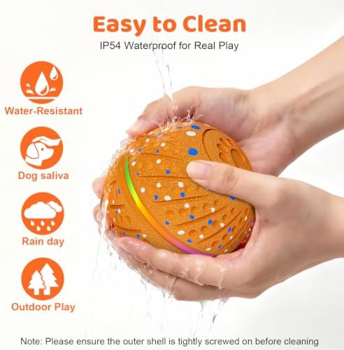 Smart Interactive Dog Toys Ball for Aggressive Chewers Medium Large,E-TPU