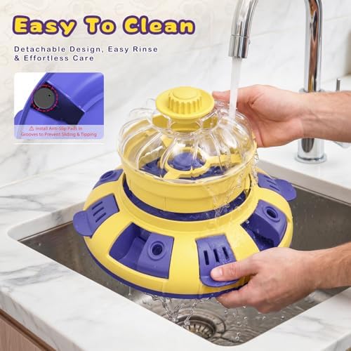 Dog Puzzle Toy, Interactive Enrichment Treat Dispenser Toys, Yellow