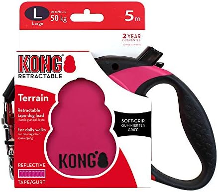 Alcott Kong Retractable Terrain, Fuschia, Large, 16' Long