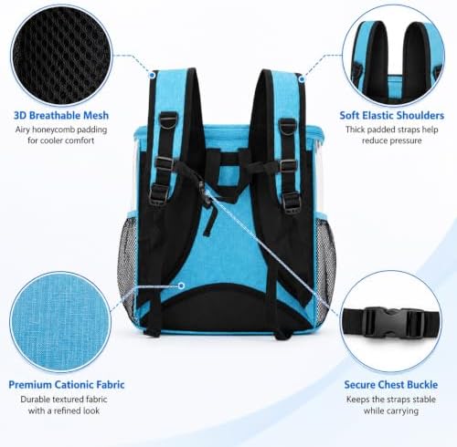 Pet Backpack Carrier for Cats and Small Dogs, Under 13.2 lbs