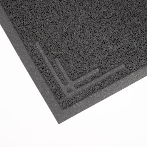 Long Litter Mat Runner 2'x6' - Trap Dirt, Mud and Cat Litter - Premium Waterproof PVC Mesh, Non Slip Rubber Runner for Pets, Entry, Mudroom, Garage, Laundry, RV, Camper - Litter Mat XL (Grey Modern)