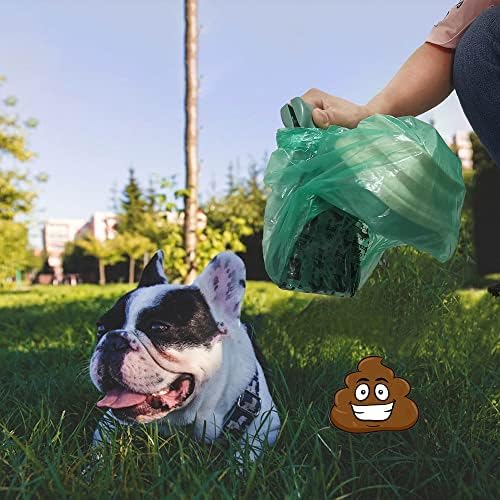 Dog Poop Bags, Thick and Strong Dog Waste Bags, Large Poop Bags Pooper Scooper Refills, Leak-Proof, Unscented, Green, 12"x16", 240 Counts