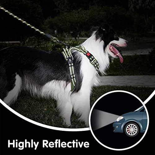 PoyPet Dog Harness and Leash Set, No Pull Vest with Front Clip and Handle