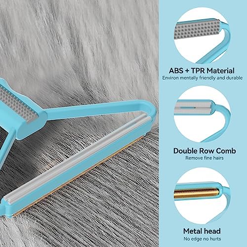 Pet Hair Remover, Dog Cat Carpet Rake, Lint Remover Shaver for Sofas 3-Pack