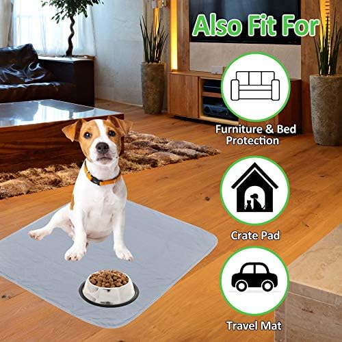 Paw Legend Washable Reusable Dog Pee Pads Super Absorbent (2 Pack) - Washable Reusable Puppy Training Pads | Quality Travel Pee Pads for Dogs | Absorbent and Odor Controlling
