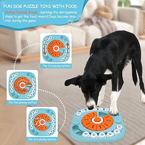 FOXMM Dog Puzzle Toys,Interactive Treat Puzzle Dog Toy for IQ Training