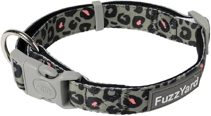 FuzzYard Savanna Dog Collar | Size M | Comfortable Neoprene Pet Collar for Everyday Walking & Training | Ideal Fit for Medium Dogs