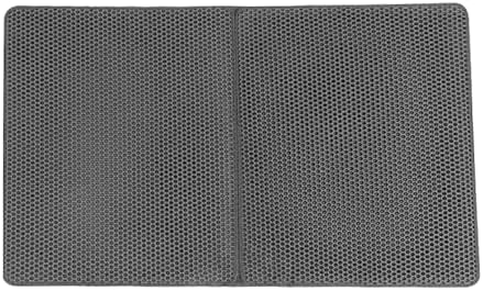 caldara Cat Litter Mat 47/x 27.5/,Extra Large litter trapping mat Double Layer Waterproof Easy Clean,cat accessories(Gray) MSD001
