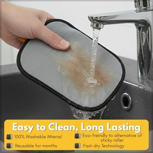 Pet Hair Removal Glove – Reusable Pet Hair Remover for Couch, Clothes, Car & Laundry | Works on Dogs & Cats | Multi-Surface Pet Hair Removal Tool