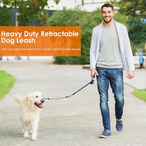 16Ft Retractable Dog Leash for Medium Large Dogs up to 110lbs