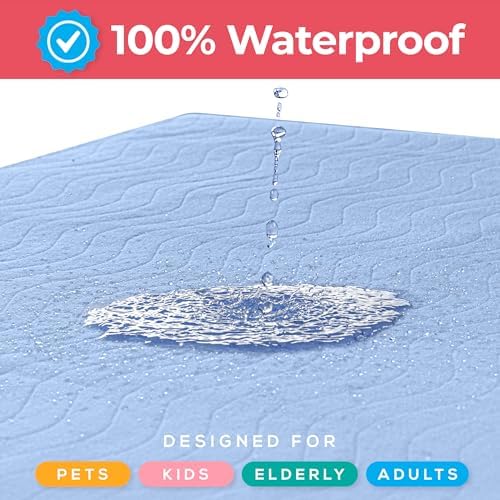 4 Pack Waterproof Reusable Heavy Absorbency Incontinence Bed Pads 18"x24"