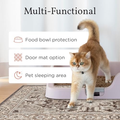 Lovewag Cat Litter Mat, Litter Box Mat, Marmalade Sunshine, 36x48, 2 Pack