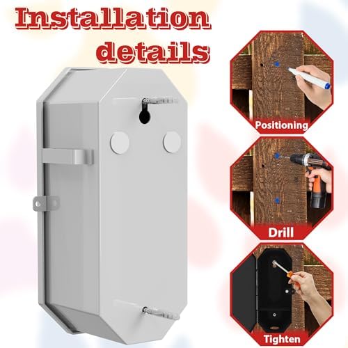 Dog Poop Bag Dispenser Wall Mount with 2Pcs Holders and 8 Rolls of Waste Bag, Metal, Corrosion-resistant, Combination Lock, Dark Gray, Suitable for Outdoor, Indoor, Raising Dogs