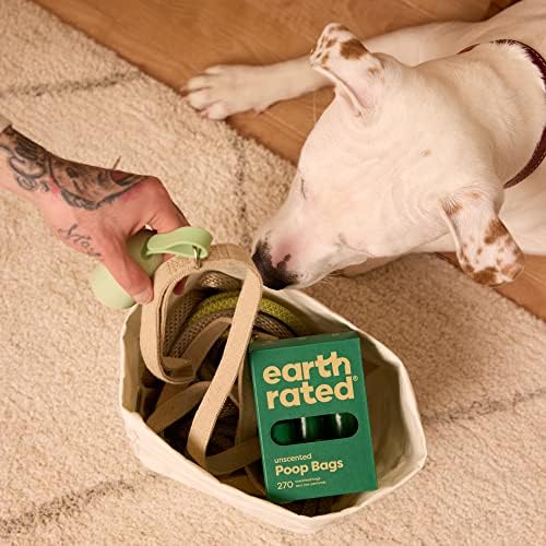 Earth Rated Perfect Dog-Walking Bundle - Includes 1 Poop Bag Dispenser and 270 Leak-Proof Extra Thick Waste Bags, Unscented