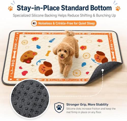Washable Dog Pee Pad Reusable Puppy Training Pad 1 Pack 72"x72"