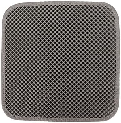 ASHATA Cat Litter Mat, Double Layer Design Urine Proof Trapper Mat for Litter Boxes, Double Layer EVA Litter Trapping Mat for Kitten, Easy to Clean Scatter Control (Grey)